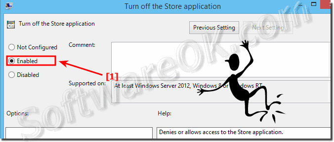 Enable the turn off off the Windows 8.1 Store!