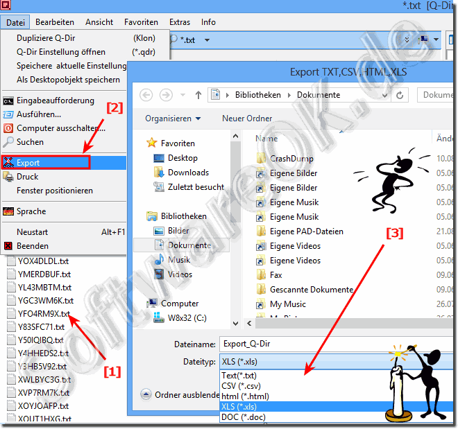 Explorer export search result in Windows 8/7 / 8.1 / Server / 2012/2008