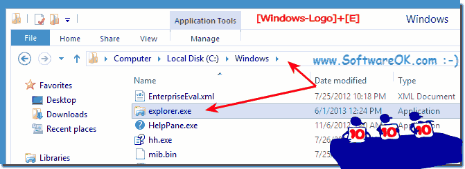 Find explorer.exe in Windows 8!