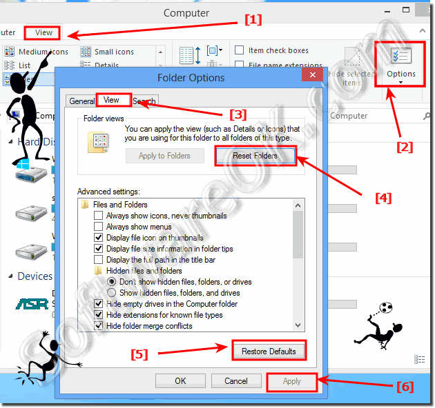 Help, the Windows 8 Explorer does not update e.g. auto refresh the file list view!