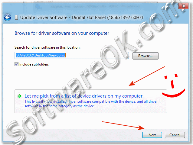 Windows-8 Let me pick from a list of device drivers on my computer