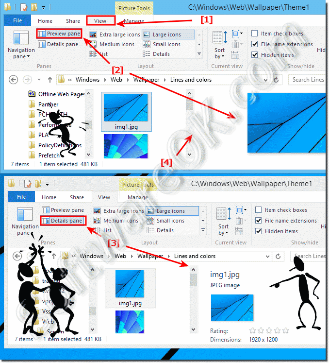 Preview window in MS-File-Explorer Windows-8.1!