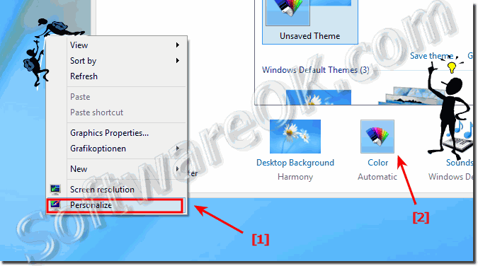 Set custom color for windows borde in Windows 8.1 and 8?