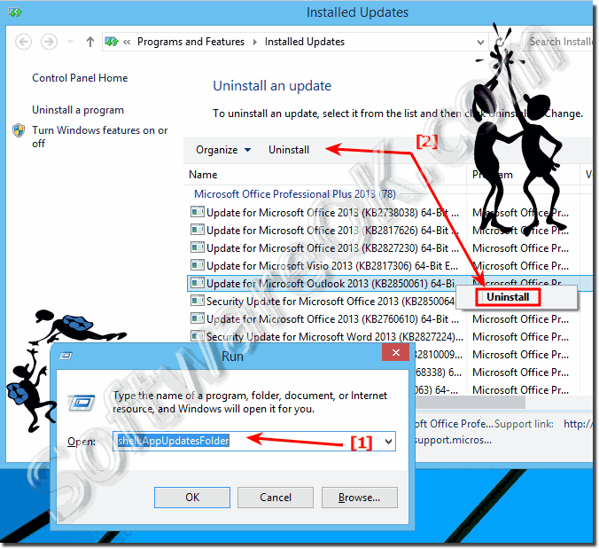 Uninstall  Installed updates in Windows!