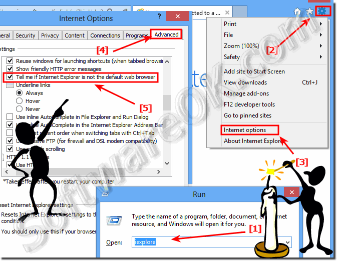 Use Internet Explorer 10 or 11  as the default browser in Windows 8 and 8.1 (define)!