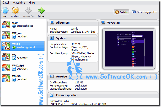 Windows-8 and 8.1 on Oracle VM VirtualBox!