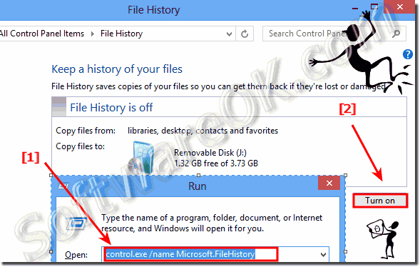 Windows 8 - Enable automatic backup to create File History