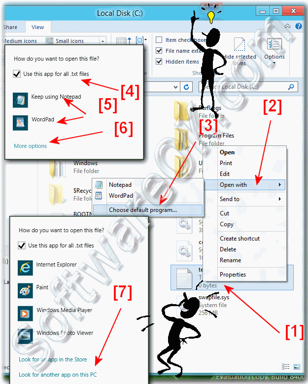 wrong program opens a file in Windows-8