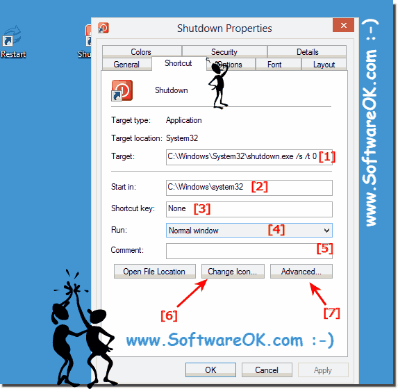 how do works a Windows desktop shortcut!