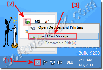 remove storage via Windows-8 tray icon