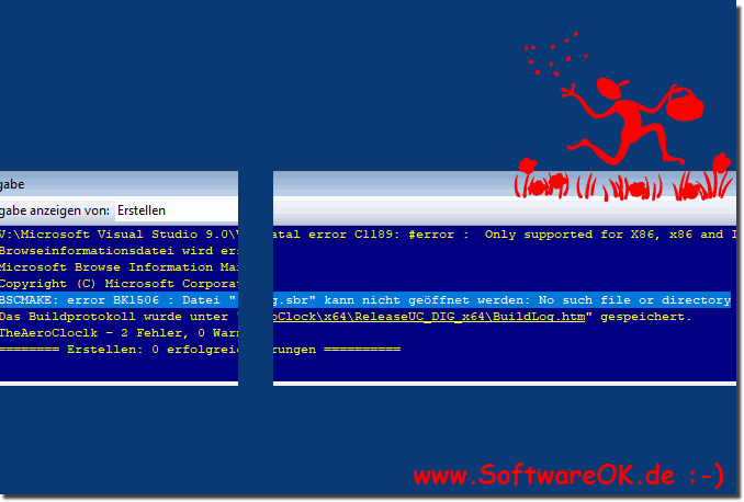 BSCMAKE: error BK1506 : File ... cannot be opened: No such file or directory!