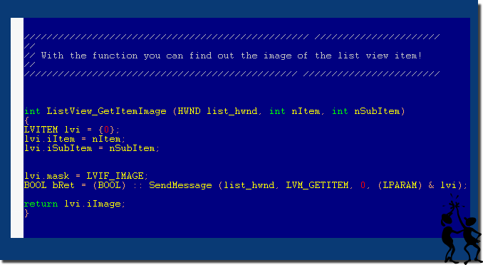 ListView_GetItemImage, ListView_GetISubtemImage!