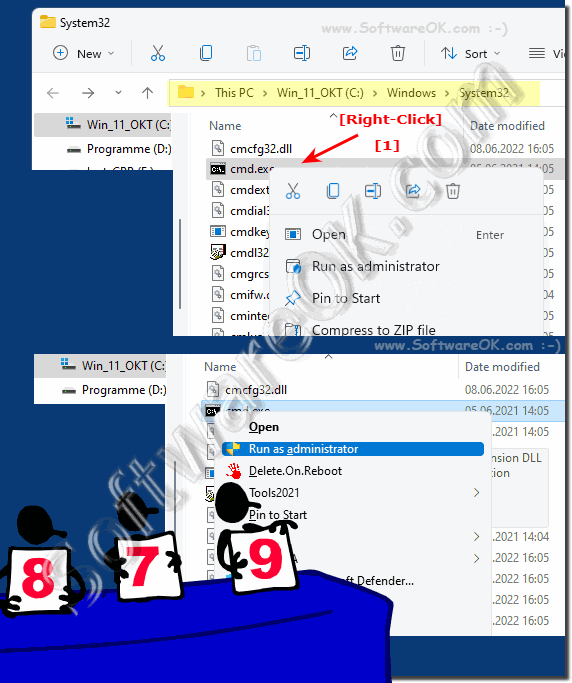 Extended command prompt and normal on all MS Windows OS!