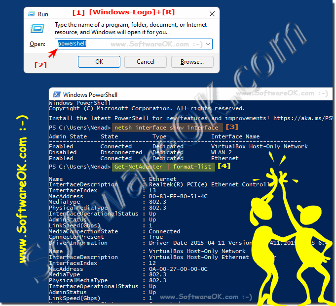 List network adapters via NETSH!