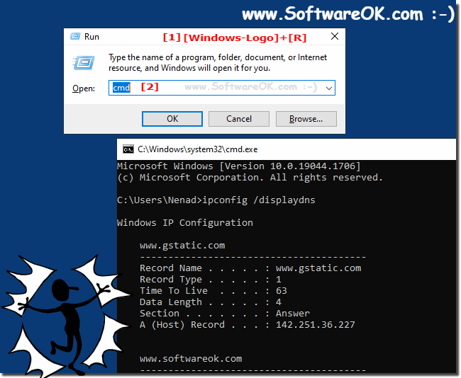 See the connection IPs of the visiting website via command prompt!