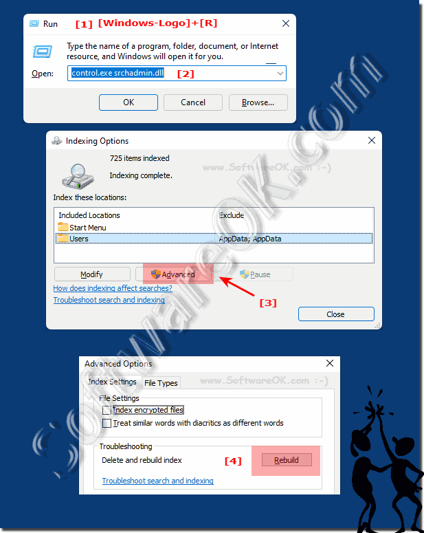 Reset search indexing on all MS Windows OS!