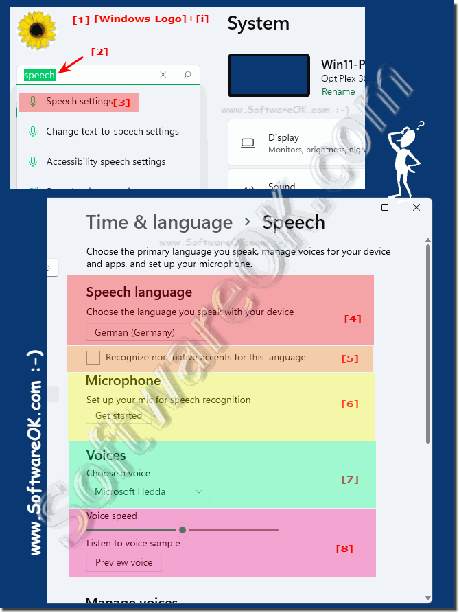 Text to speech settings on Windows 11 and 10!