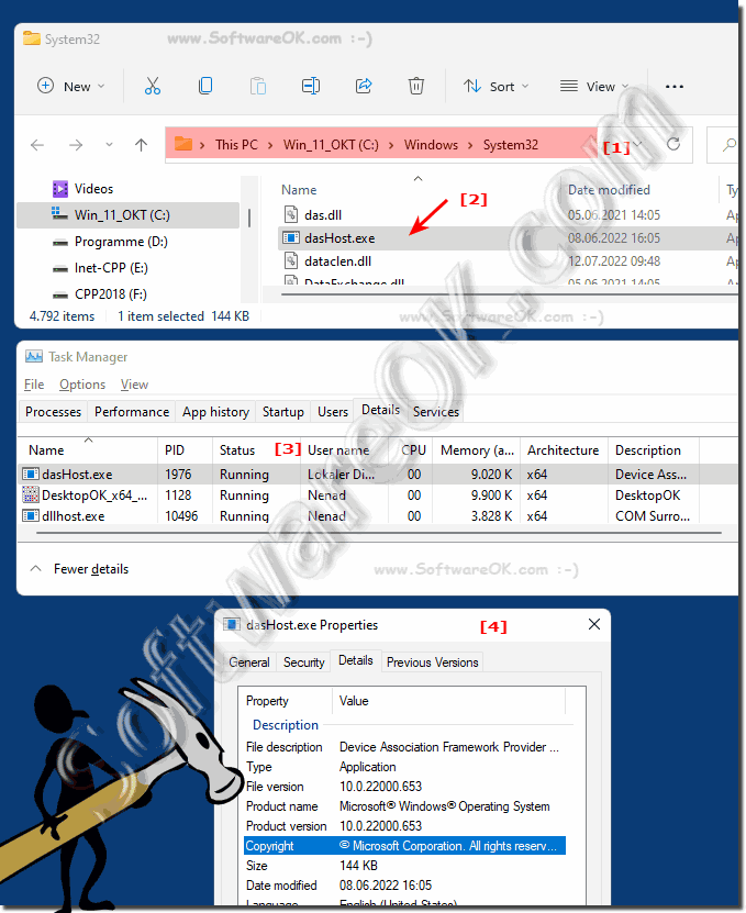 dashost.exe in Windows processes!