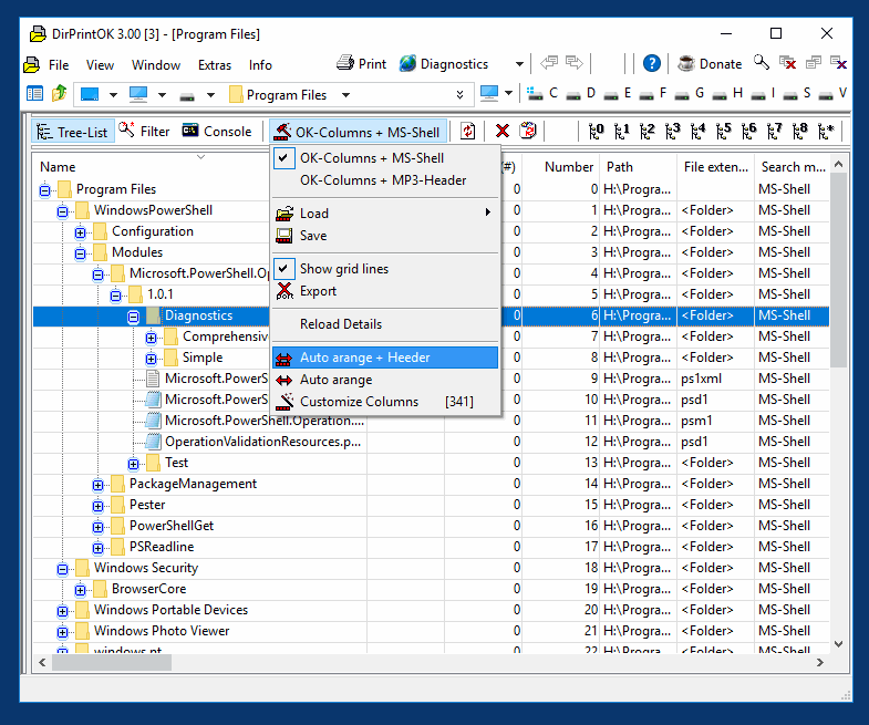 Directory expression Treelist folder structure!