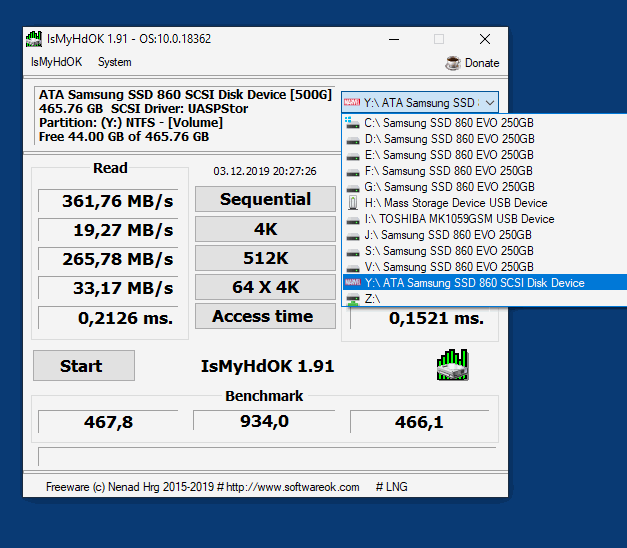 Calculate The HDD / SSD / SHDD / SC / USB Speed!