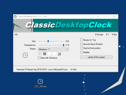 Classic Desktop clock for all Windows OS