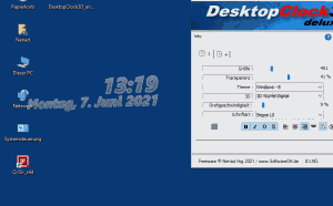 The 3D desktop clock for MS Windows all OS