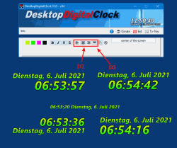 Digital Desktop Clock for all Windows OS