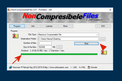 On the fly not or maximum compressible files