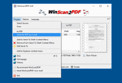 WinScan2PDF2 Send PDF directly To Email 