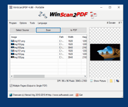 Save the scanned documents into PDF.